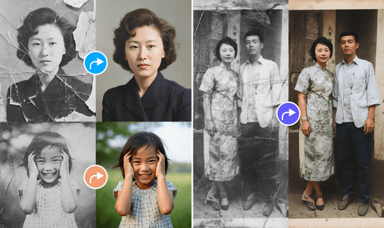 Photo restoration example 3